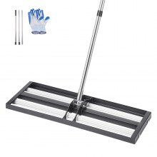 30x10in Lawn Leveling Rake with 83.9 in Adjustable Handle for Yard Heavy Duty