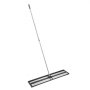 VEVOR Updated Lawn Leveling Rake with Roller, 48'' x 10" Stainless Steel Lawn Leveler with 83.9'' Adjustable Handle, Heavy Duty Yard Leveling Rake, Effort Saving Lawn Leveling Tool for Yard Golf Court