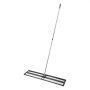 VEVOR Updated Lawn Leveling Rake with Roller, 48'' x 10" Stainless Steel Lawn Leveler with 83.9'' Adjustable Handle, Heavy Duty Yard Leveling Rake, Effort Saving Lawn Leveling Tool for Yard Golf Court