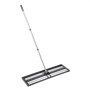 VEVOR Updated Lawn Leveling Rake with Roller, 36" x 10" Stainless Steel Lawn Leveler with 83.9" Adjustable Handle, Heavy Duty Yard Leveling Rake, Effort Saving Lawn Leveling Tool for Yard Golf Court