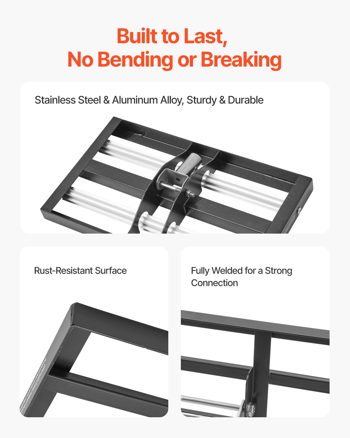 VEVOR Updated Lawn Leveling Rake with Roller, 17" x 10" Stainless Steel Lawn Leveler with 63.4" Adjustable Handle, Heavy Duty Yard Leveling Rake, Effort Saving Lawn Leveling Tool for Yard Golf Court