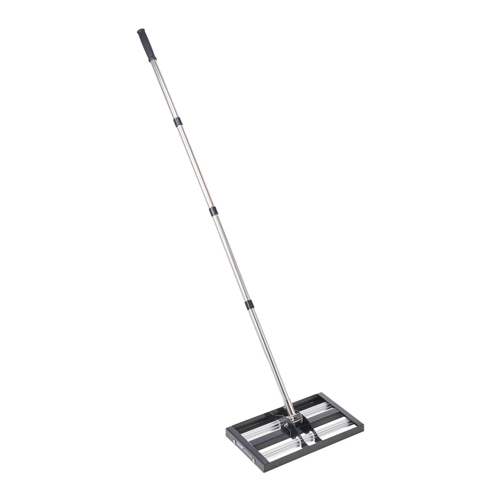 VEVOR Updated Lawn Leveling Rake with Roller, 17" x 10" Stainless Steel Lawn Leveler with 63.4" Adjustable Handle, Heavy Duty Yard Leveling Rake, Effort Saving Lawn Leveling Tool for Yard Golf Court