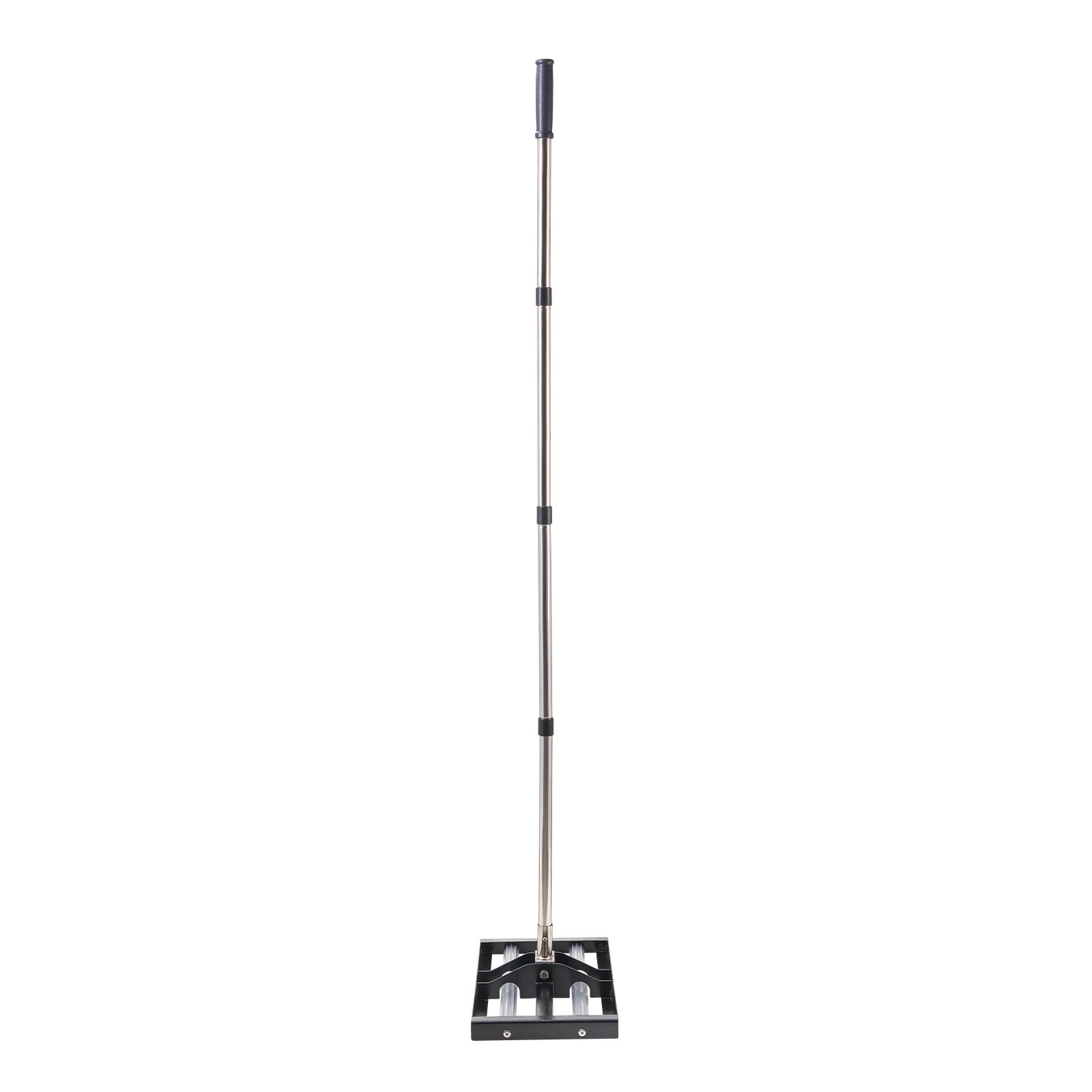 VEVOR Updated Lawn Leveling Rake with Roller, 17" x 10" Stainless Steel Lawn Leveler with 63.4" Adjustable Handle, Heavy Duty Yard Leveling Rake, Effort Saving Lawn Leveling Tool for Yard Golf Court