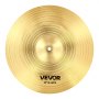 VEVOR Cymbal Pack, 4 Pieces Cymbals for Drum Set, Alloy Cymbals Drum Set Includes 35.5 cm Hi-Hats, 40 cm Crash, 45.5 cm Crash, 50.5 cm Ride, Drumsticks & Cymbal Bag, Alloy Cymbal Pack for Drummer