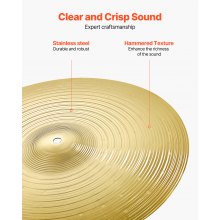 VEVOR Cymbal Pack 4 Pieces Cymbals Drum Set 14 16 18 20 Inches Cymbals for Drum