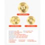 VEVOR Cymbal Pack, 3 Pieces Cymbals for Drum Set, Alloy Cymbals Drum Set Includes 35.5 cm Hi-Hats, 40 cm Crash, 50.5 cm Ride, Drumsticks & Cymbal Bag, Alloy Cymbal Pack for Drummer, Bright Copper