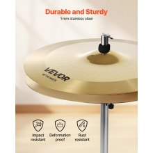 VEVOR Cymbal Pack 4 Pieces Cymbals Drum Set 10 14 16 20 Inches Cymbals for Drum
