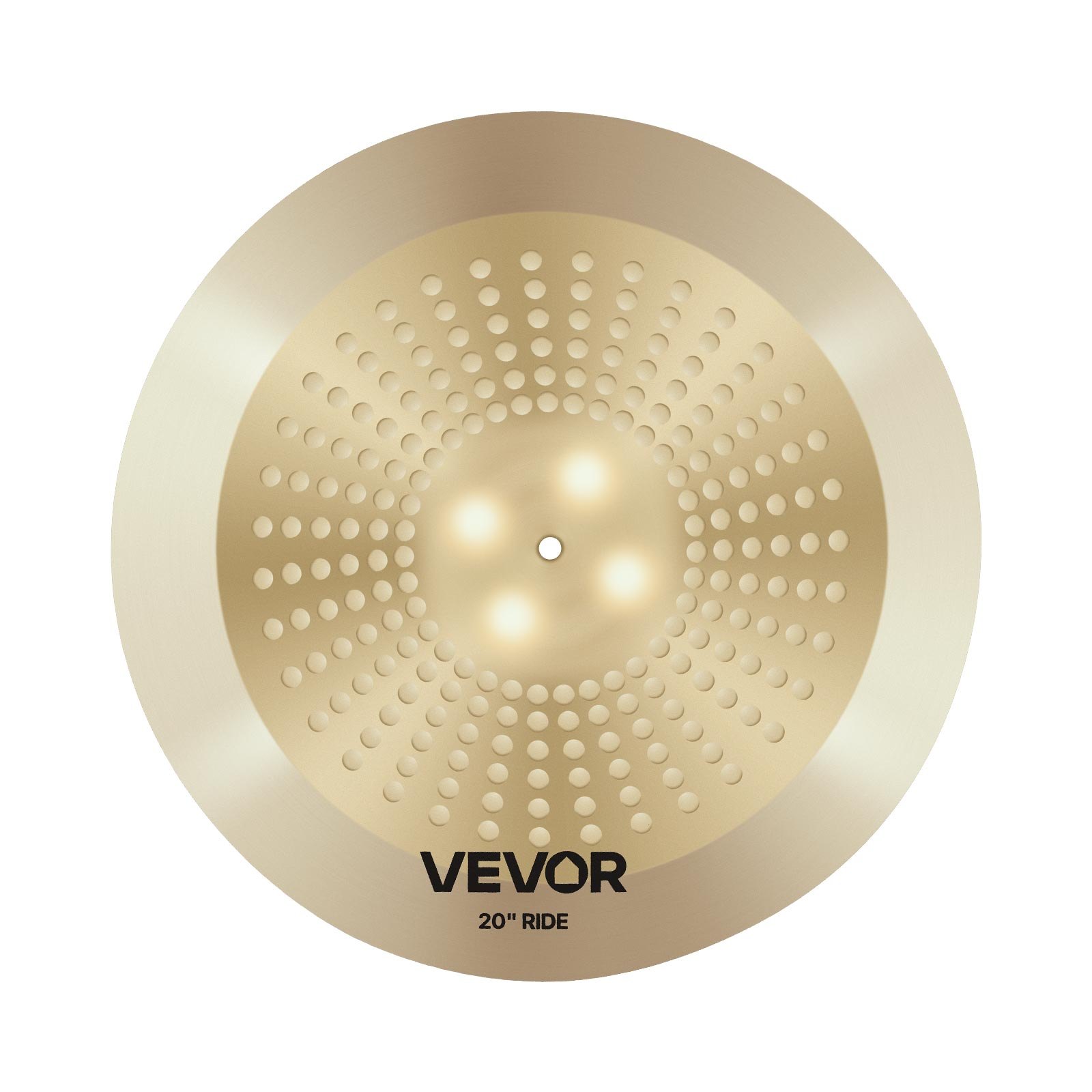VEVOR Cymbal Pack, 4 Pieces Cymbals for Drum Set, Alloy Cymbals Drum Set Includes 14-inch Hi-Hats, 16-inch Crash, 20-inch Ride, 10-inch Splash, Drumsticks & Cymbal Bag, Alloy Cymbal Pack for Drummer
