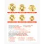 VEVOR Cymbal Pack, 6 Pieces Cymbals for Drum Set, Alloy Cymbals Drum Set Includes 35.5 cm Hi-Hats, 40 cm Crash, 45.5 cm Crash, 50.5 cm Ride, 25.4 cm Splash, 40 cm China, Drumsticks & Cymbal Bag
