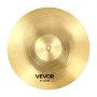 VEVOR Cymbal Pack, 6 Pieces Cymbals for Drum Set, Alloy Cymbals Drum Set Includes 35.5 cm Hi-Hats, 40 cm Crash, 45.5 cm Crash, 50.5 cm Ride, 25.4 cm Splash, 40 cm China, Drumsticks & Cymbal Bag
