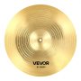 VEVOR Cymbal Pack, 6 Pieces Cymbals for Drum Set, Alloy Cymbals Drum Set Includes 35.5 cm Hi-Hats, 40 cm Crash, 45.5 cm Crash, 50.5 cm Ride, 25.4 cm Splash, 40 cm China, Drumsticks & Cymbal Bag
