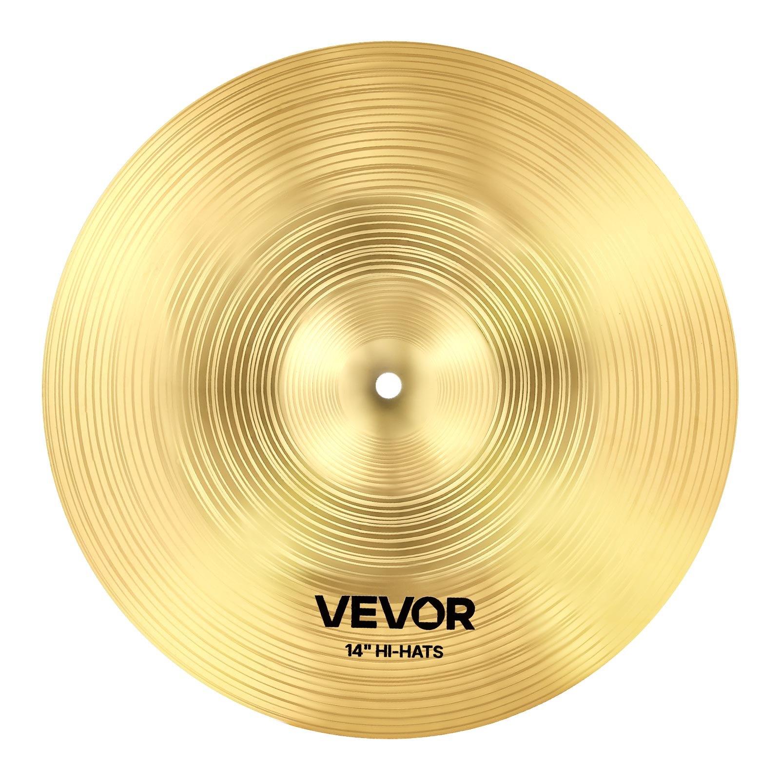 VEVOR Cymbal Pack, 6 Pieces Cymbals for Drum Set, Alloy Cymbals Drum Set Includes 35.5 cm Hi-Hats, 40 cm Crash, 45.5 cm Crash, 50.5 cm Ride, 25.4 cm Splash, 40 cm China, Drumsticks & Cymbal Bag