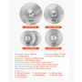 VEVOR Low Volume Cymbal Pack, 4 Pieces Quiet Cymbals for Drum Set, Alloy Cymbals Drum Set Includes 35 cm Hi-Hats, 40 cm Crash, 45.5 cm Crash, 50.5 cm Ride, Drumsticks & Cymbal Bag, Bright Copper