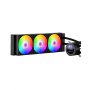VEVOR CPU Liquid Cooler Vodní chladič CPU AIO s ARGB světlem a 3 PWN ventilátory (120 mm)