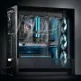 VEVOR CPU Liquid Cooler, AIO CPU Water Cooler - 3 x 120mm PWN Fans, Pump & 2.1'' LCD Display, Max 2200PRM Black CPU Cooling Fan, Compatible for Intel 115X/1366/2011/1700/1200, AMD AM4/AM5