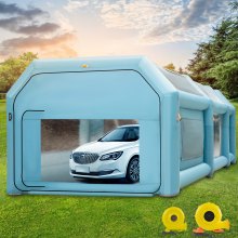 VEVOR Inflatable Spray Booth 27x14FT Mobile Portable Car Workstation Top with Upgraded Oxford Cloth for Car Parking Tent Workstation