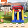 VEVOR Inflatable Bounce House, Outdoor High Quality Playhouse Trampoline, Jumping Bouncer with Blower, Slide, and Storage Bag, Family Backyard Bouncy Castle, for Kid Ages 3–8 Years, 4.6x2.6x2.3m