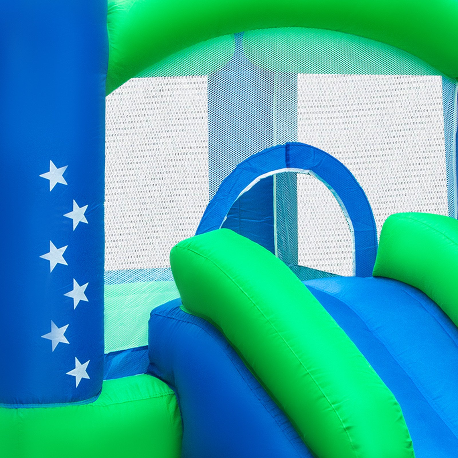 Inflatable Castle Royal Bounce House Jump And Slide Bouncer With Blower