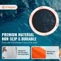 VEVOR Inflatable Floating Dock, ø10FT Inflatable Dock Platform with ø8FT Trampoline Mesh Pool, Non-Slip Floating Platform Water Mat with Portable Bag & Detachable Ladder for Pool Beach Relaxation