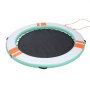 VEVOR Inflatable Floating Dock, 3.05 M Round Inflatable Dock Platform, Non-Slip Water Floating Dock Mat with Portable Carrying Bag & Detachable Ladder, Float Platform Island Raft for Pool Beach Ocean