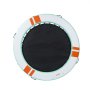 VEVOR Inflatable Floating Dock, 3.66 M Round Inflatable Dock Platform, Non-Slip Water Air Mat with Portable Carrying Bag and Detachable Ladder, Floating Water Platform Island Raft for Pool Beach Ocean