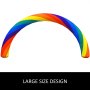 VEVOR Arco Arco Iris Inflable 26 pies x 10 pies con Soplador de 110 W para Publicidad Fiesta Celebración Jardín