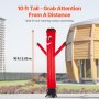 10 ft Air Dancers Wacky Waving Inflatable Tube Man with 9/10 HP Blower Fan