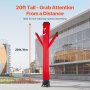 20 ft Air Dancers Wacky Waving Inflatable Tube Man with 1 HP Blower Fan