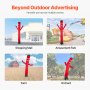 20 ft Air Dancers Wacky Waving Inflatable Tube Man with 1 HP Blower Fan