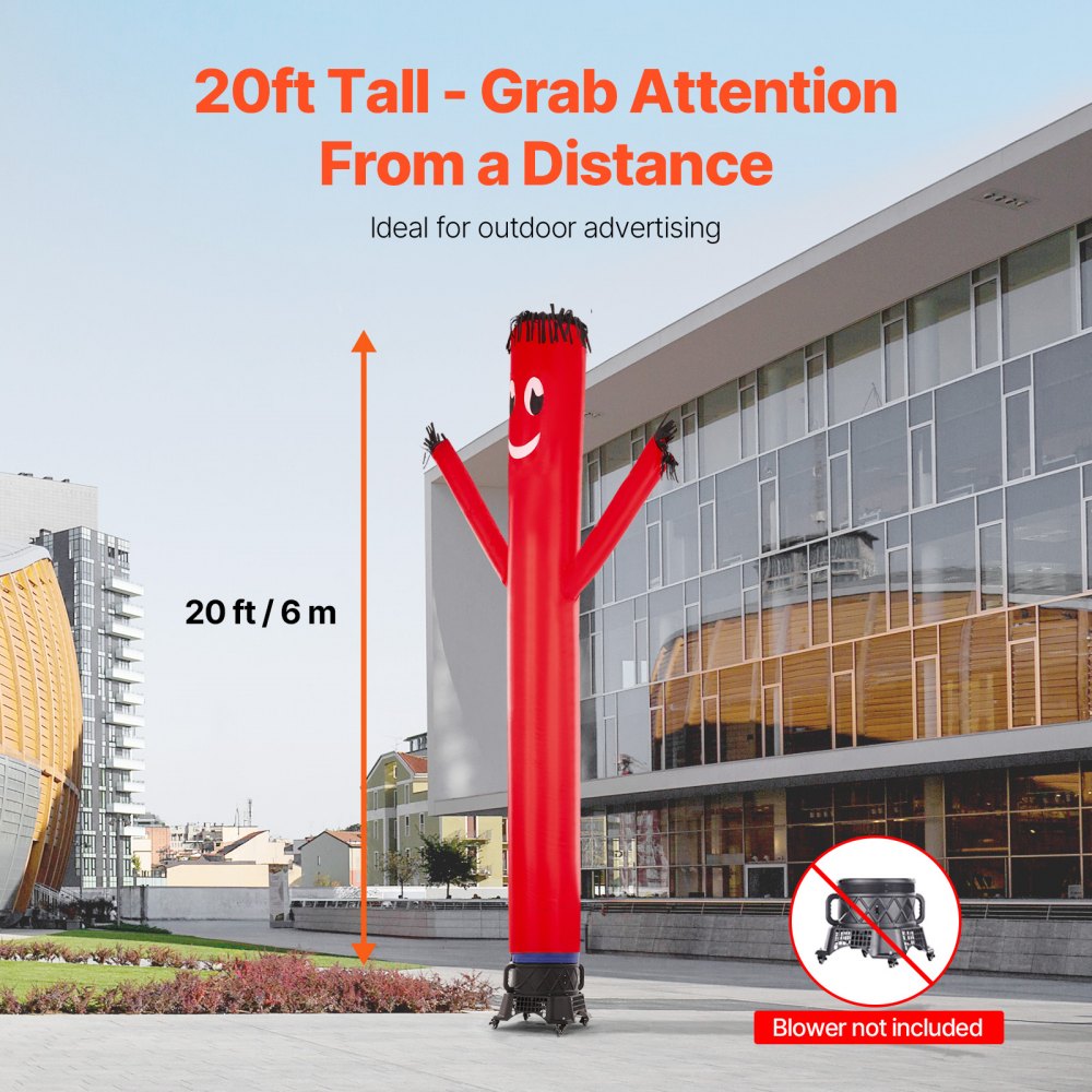 VEVOR - Figura inflable de tubo de 6 metros de alto, con movimiento ondulante, títere volador, brazo agitado, 45 cm, ideal para publicidad exterior, negocios y tiendas (soplador no incluido).