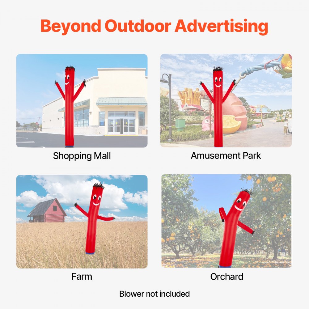 VEVOR - Figura inflable de tubo de 6 metros de alto, con movimiento ondulante, títere volador, brazo agitado, 45 cm, ideal para publicidad exterior, negocios y tiendas (soplador no incluido).
