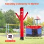 VEVOR 20FT Inflatable Advertising Air Wind Tube Wavy Man Dancer (NO Blower)