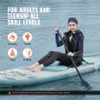 VEVOR Inflatable Stand Up Paddle Board 10.6 ft Kayak Board with Seat Accessory