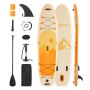 VEVOR Inflatable Stand Up Paddle Board, 3.23m x 84cm x 15cm Wide Ultra-Light SUP Paddleboard, All Accessories Included, Pump, Paddle, Fin, Backpack, Ankle Leash, Strap, Non-slip Deck for Youth, Adults