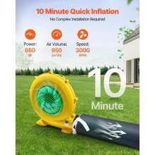Inflatable Nightclub Tent with Blower 16.4x13.x12.5 ft Portable Cube for Party