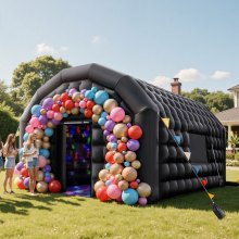 Inflatable Nightclub Tent with Blower 16.4x13.x12.5 ft Portable Cube for Party