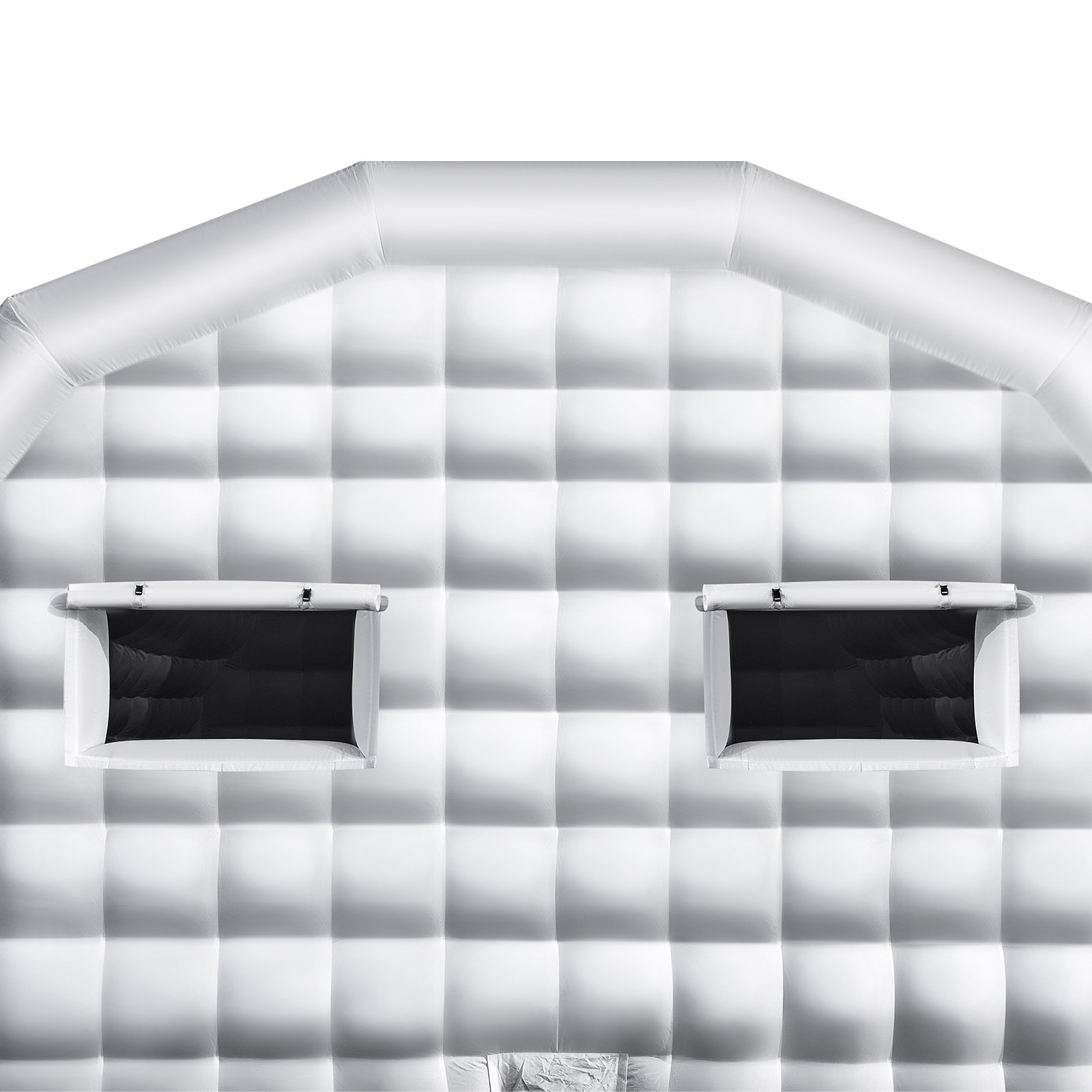 VEVOR Inflatable Nightclub, 26.2 x 19.7 x 13.1 ft Inflatable Party Tent with 1100W Blower & Sandbag, Blow up Night Club with 2 Windows, Air Cube House for Event Birthday Wedding Party, White