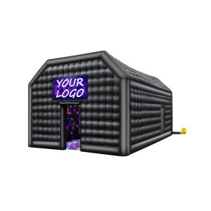 VEVOR Inflatable Nightclub, 26.2 x 19.7 x 13.1 Ft, Blow up Party Tent with Disco Lights & 1100W Blower, Large Inflatable Night Club Tent for Adults, Inflatable House Cube for Wedding Birthday Black | VEVOR US