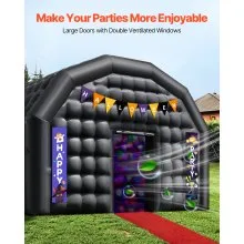 Inflatable Nightclub Tent with Blower 26.2x19.7x13.1 ft Portable Cube for Party