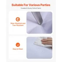 VEVOR Inflatable Nightclub 29.5 x 19.7 x 13.1 Ft Blow up Party Tent White
