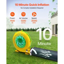 Inflatable Nightclub Tent with Blower 29.5x19.7x13.1 ft Portable Cube for Party