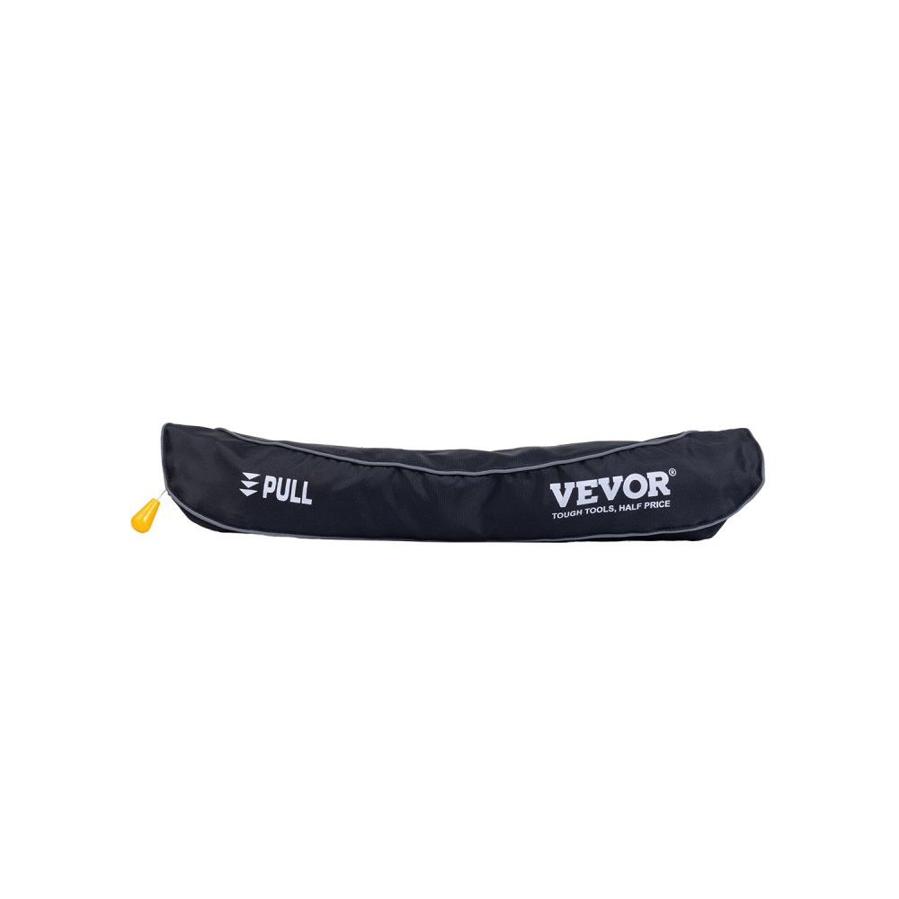 VEVOR Manual Inflatable Belt Pack for Adults, 105N Buoyancy, Over 80 Pounds and Up to 59 in Waist Adjustable, Inflatable PFD Waist for SUP Paddelboarding, Kayaking, Black (CO2 Cylinder Not Included)