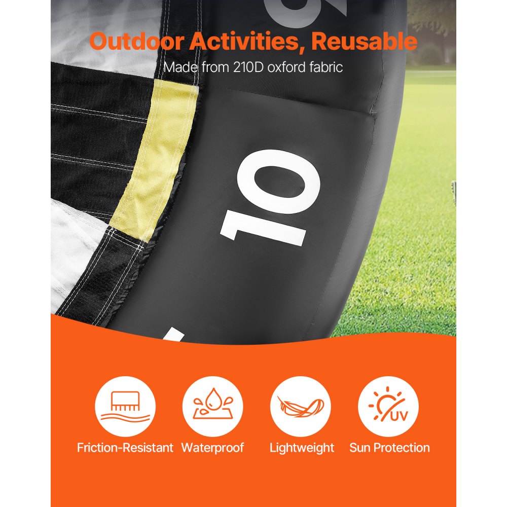 VEVOR Inflatable Soccer Dart Board, over 10 ft High Giant Soccer Dart Board with 9 Kick Balls & Air Pump, 2-Minutes Setup & Storage Bag for Easy Carrying, for Giant Yard Games, Giant Kick Darts Game