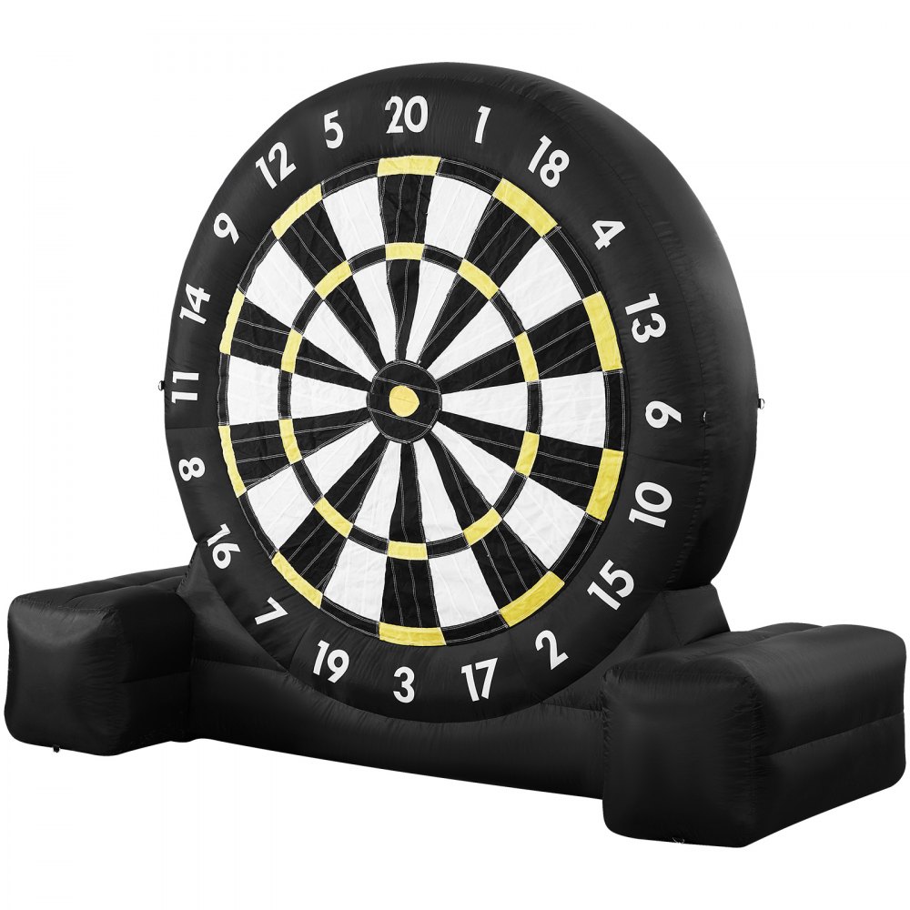 VEVOR Inflatable Soccer Dart Board, over 10 ft High Giant Soccer Dart Board with 9 Kick Balls & Air Pump, 2-Minutes Setup & Storage Bag for Easy Carrying, for Giant Yard Games, Giant Kick Darts Game