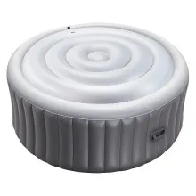 Inflatable Hot Tub Cover 4.5ft Round Lid Weatherproof and Waterproof White