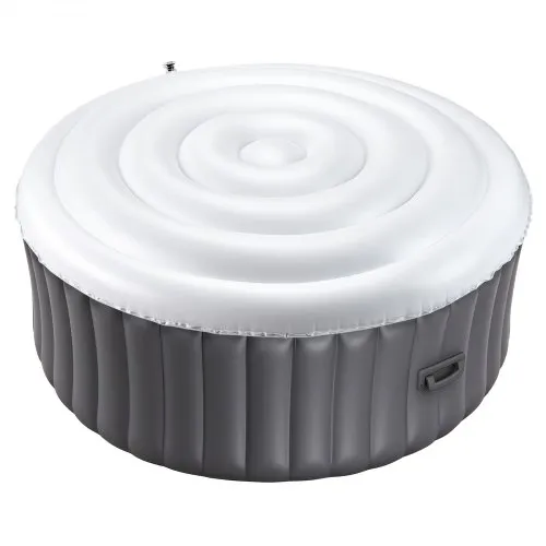 VEVOR Inflatable Hot Tub Cover 165cm Round Lid Weatherproof and Waterproof White