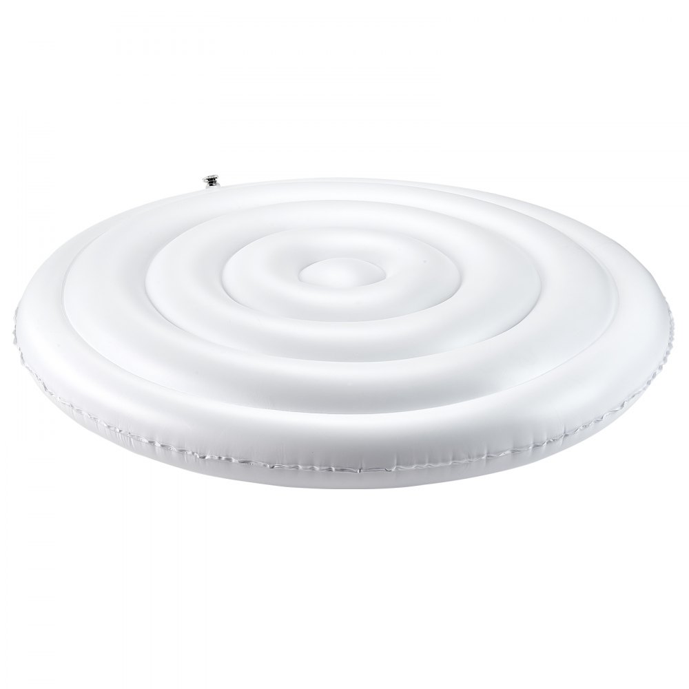 VEVOR Inflatable Hot Tub Cover, 5.4 Ft / 164.5 cm Round Hot Tub Cover Protector, Insulated Spa Covers for Inflatable Hottub, Weatherproof and Waterproof Energy Saving Lid for Outdoor Use, White