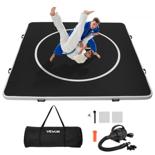 VEVOR 10x10 ft Wrestling Mat Inflatable, Martial Arts Thick Mat