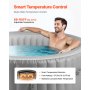 Inflatable Hot Tub 2 to 4 Person 70.9 x 26in Round Portable Outdoor Spa 110 Jets