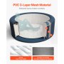 Inflatable Hot Tub 2 to 4 Person 70.9 x 26in Round Portable Outdoor Spa 110 Jets
